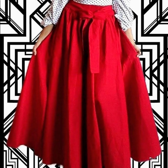 Long Maxi Skirt 100% Cotton Free Size Plus Size Long Maxi Skirt Bohemian Skirt - Picture 2 of 7